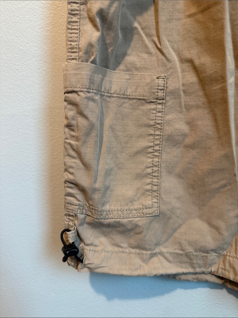 Mars Lowy BDG Medium Tan Cargo Shorts with Elastic Drawstring Waist - Picture 5 of 10